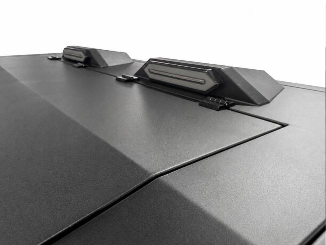Angled Lift-Up Door Pickup Canopy