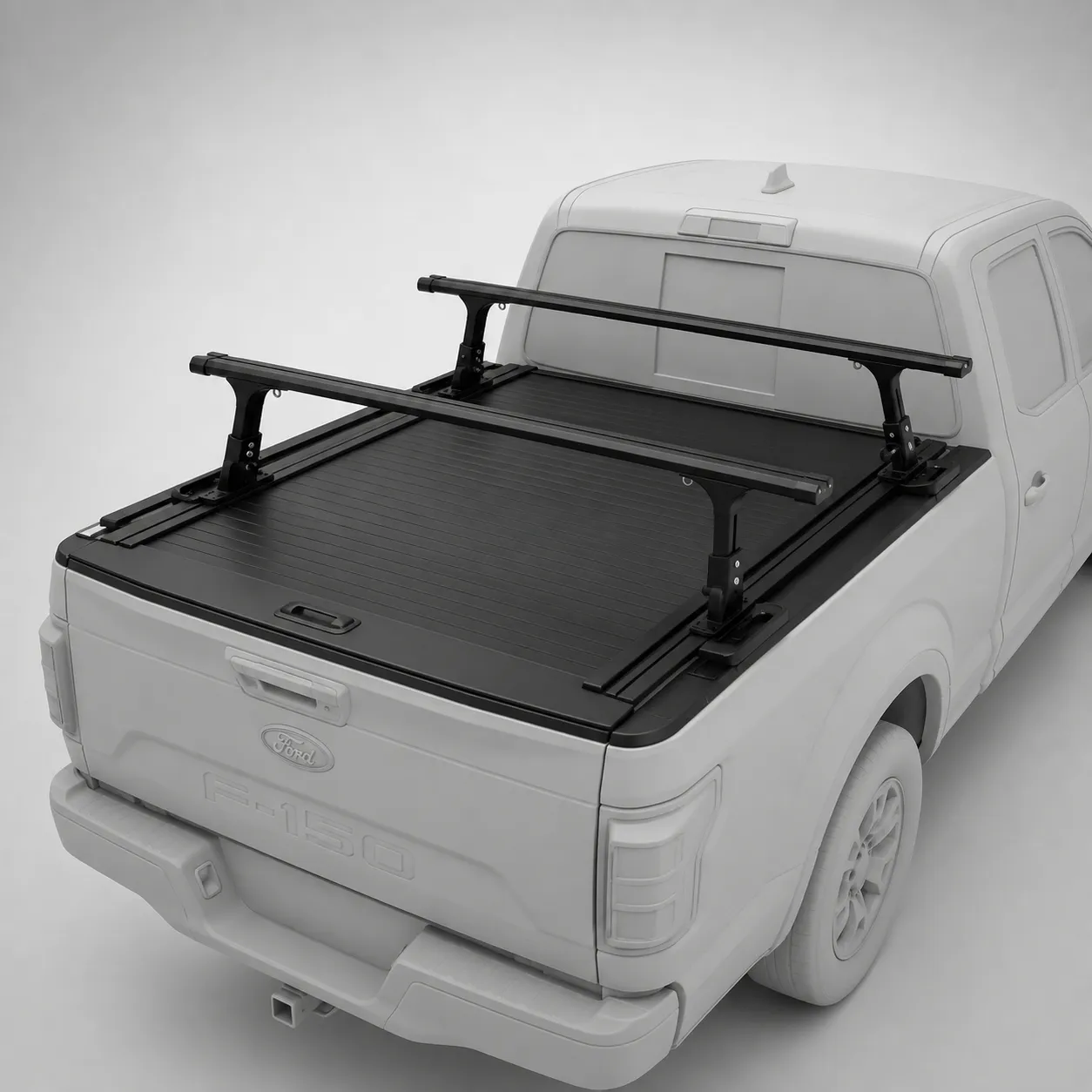 Aluminum T-Slot Pickup Truck Bed Rack for Rooftop Tent, Ladder & Cargo Accessories