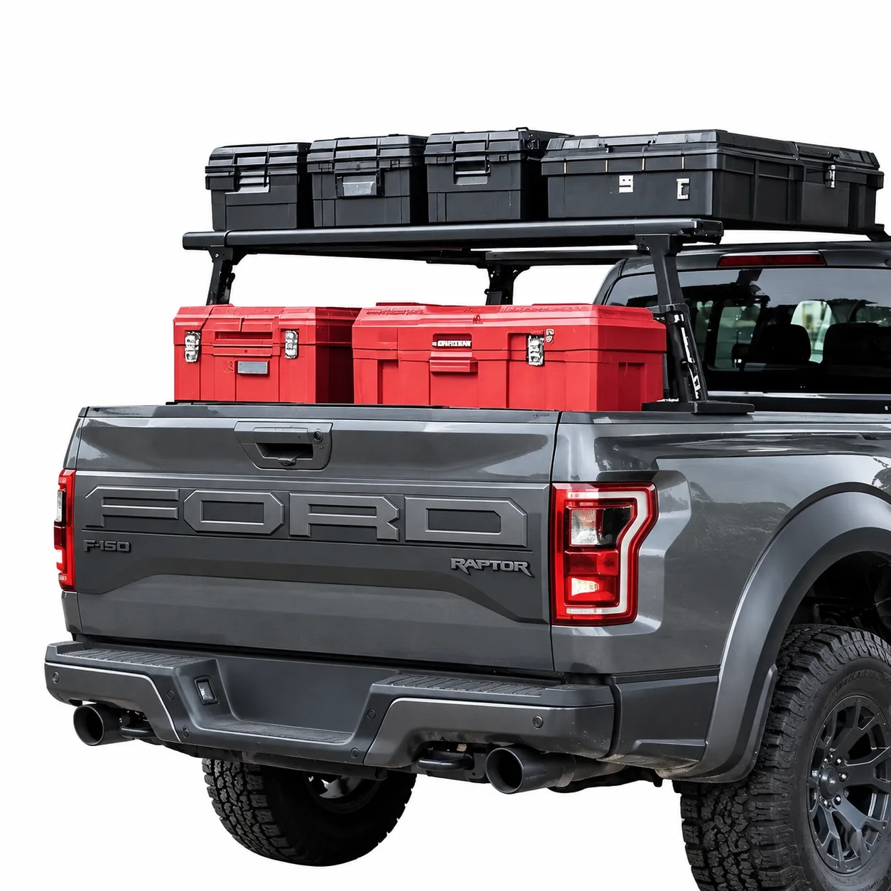 Aluminum T-Slot Pickup Truck Bed Rack for Rooftop Tent, Ladder & Cargo Accessories