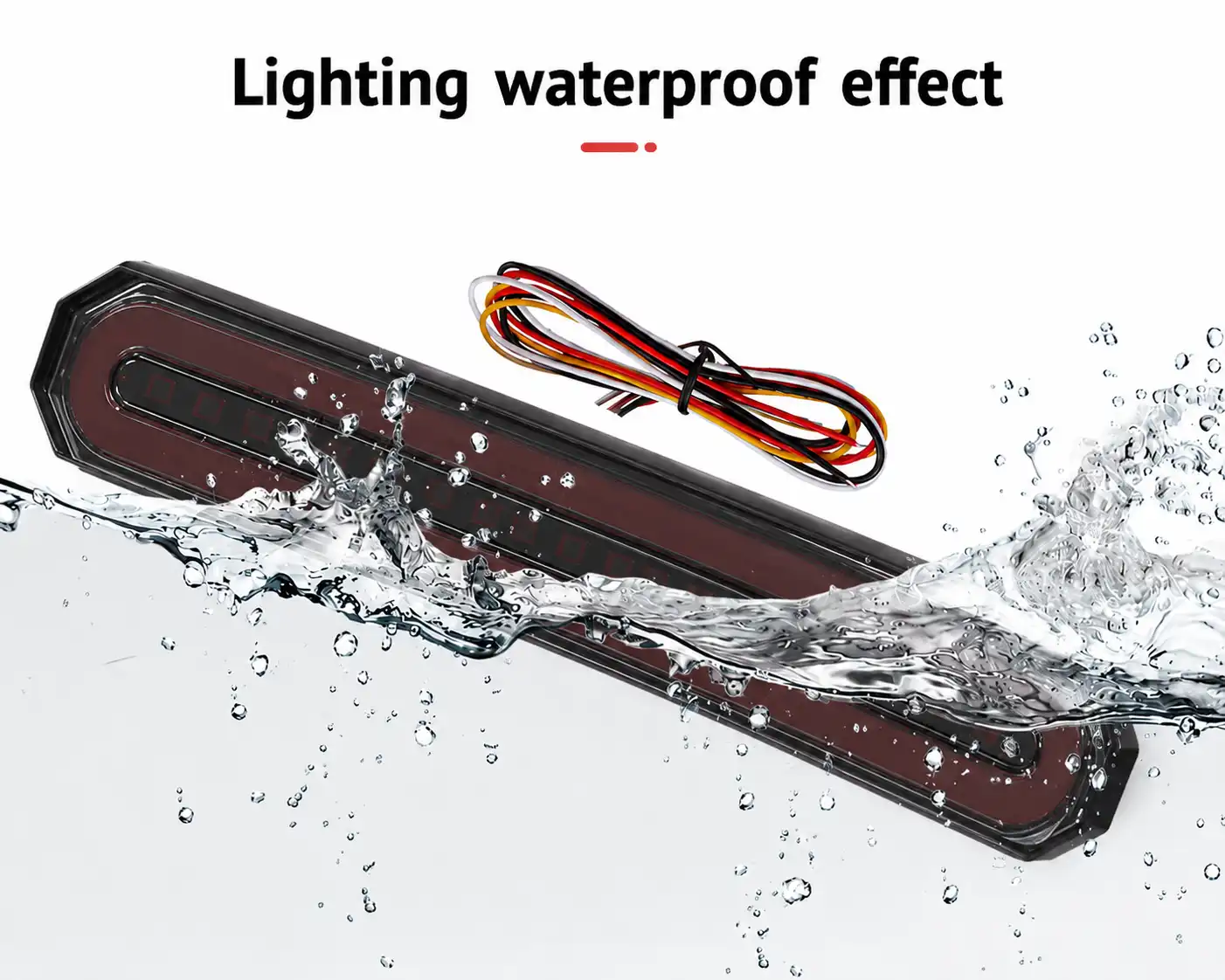Dual Color Sequential LED Truck Tail Light / LED Rear Combination Light
